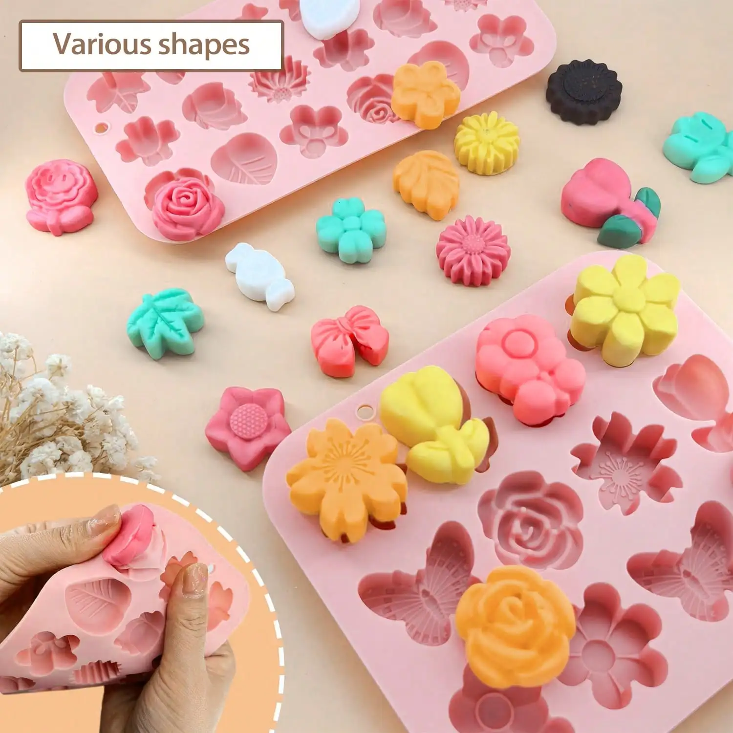 1-2 unidades de moldes de sili - Gummy Candy avaliação e preço